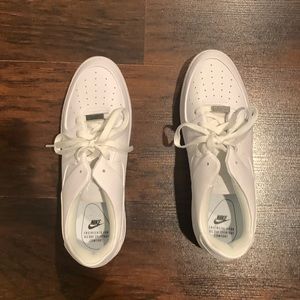 White Nike Air Force Ones